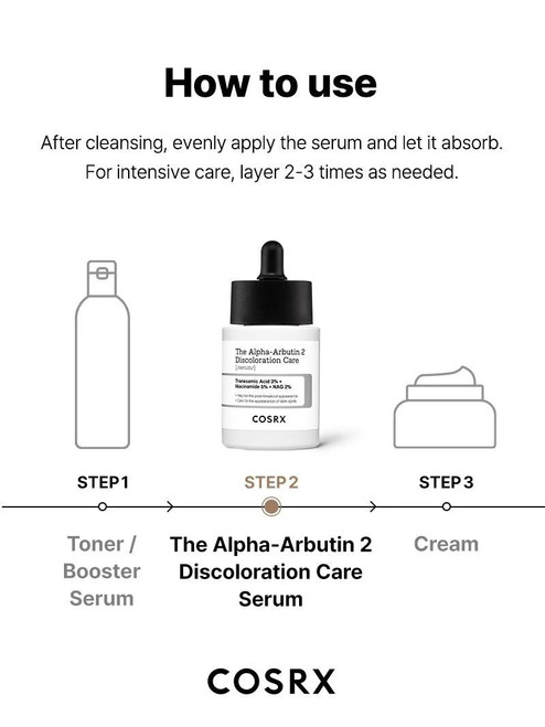 COSRX The Alpha-Arbutin 2 Discoloration Care Serum sukinnaturals sukinnaturals.com.au
